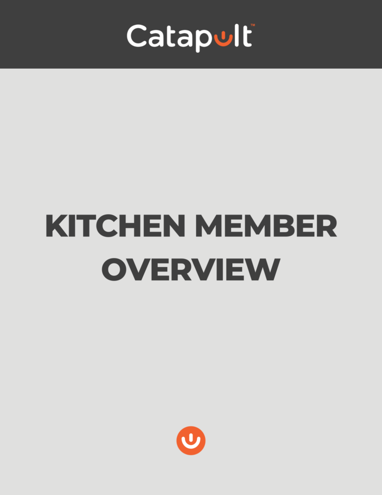 Kitchen Member Overview